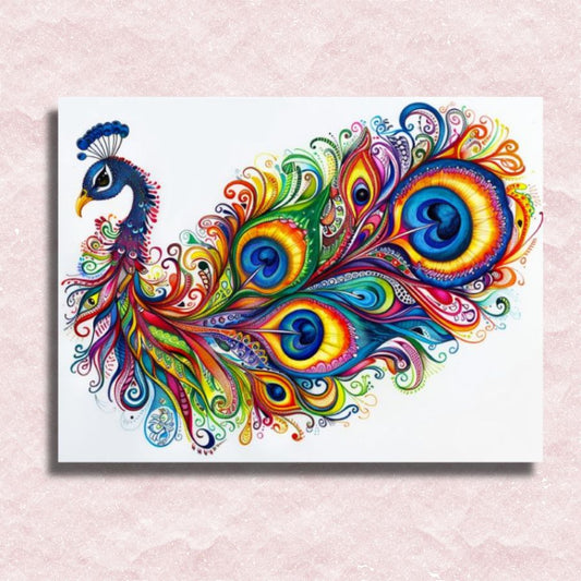 Eye of the Feather Canvas - Painting by numbers shop