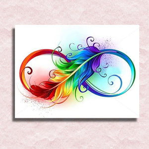 Feather of Infinity Canvas - Painting by numbers shop