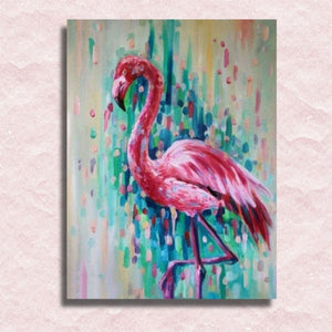 Flamingo Canvas - Painting by numbers shop