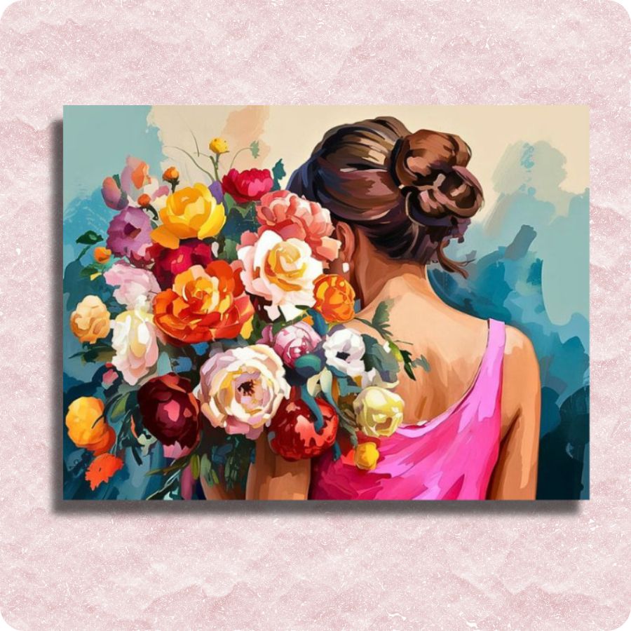 Flower Among Flowers Canvas - Paint by numbers