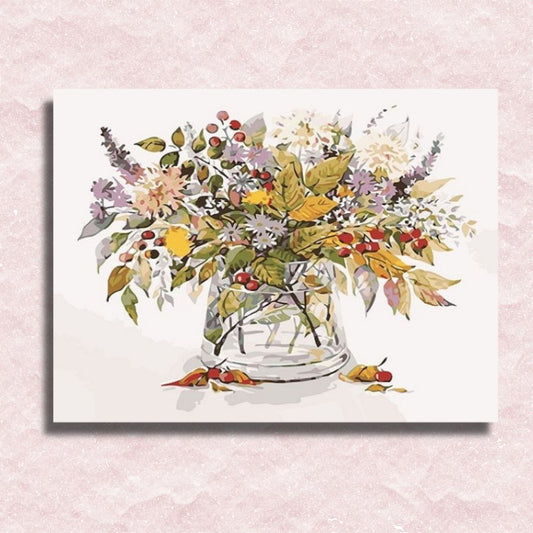 Flowers Bouquet Canvas - Painting by numbers shop