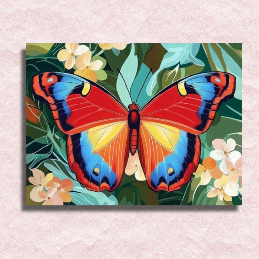 Fluttering Elegance Canvas - Paint by Numbers