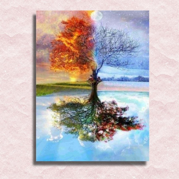 Four Seasons Tree Canvas - Paint by numbers