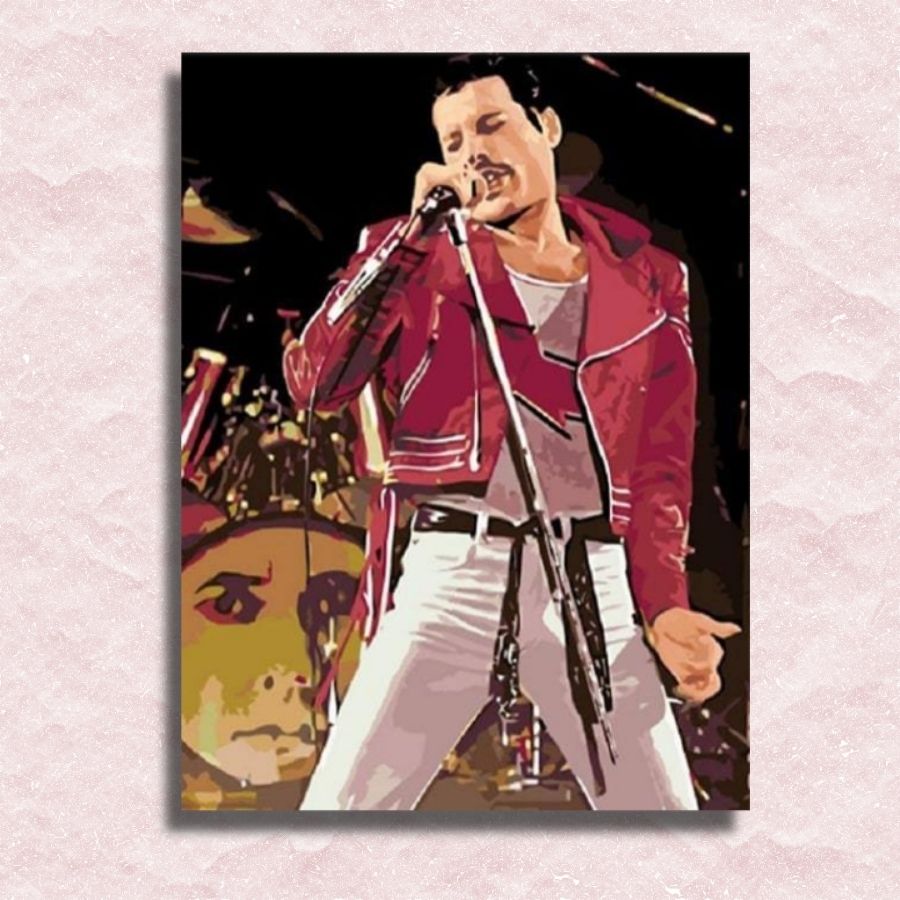 Freddie Mercury Canvas - Verf op nummer