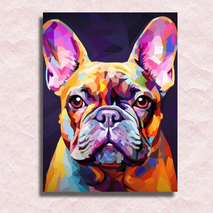 Französische Bulldogge Leinwand – Malen-nach-Zahlen-Shop
