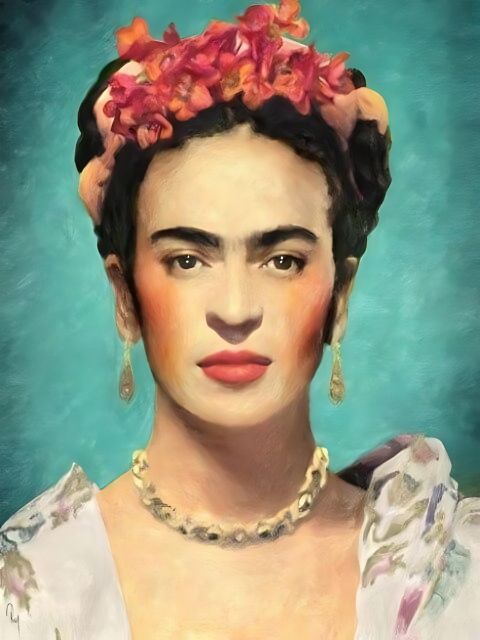 Frida Kahlo - Zelfportret - Schilderen op nummer winkel