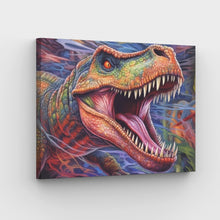 Laden Sie das Bild in den Galerie-Viewer, Furious Dinosaur – Leinwand „Malen nach Zahlen“.