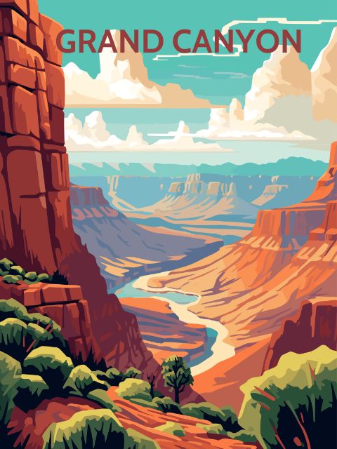 Grand Canyon Poster - Paint by numbers