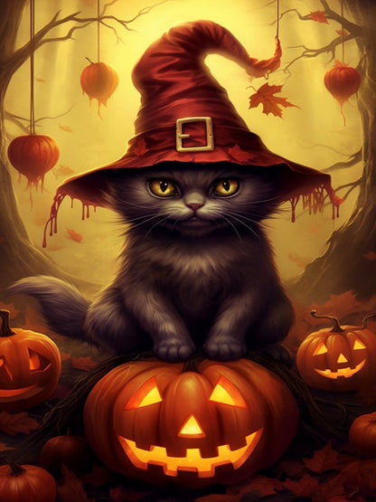 Cat Witch - Painting by numbers shop