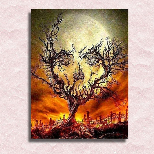 Halloween Heart of Thorns Canvas - Painting by numbers shop