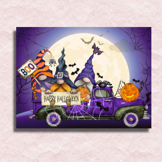 Halloween Truck Canvas - Paint by numbers
