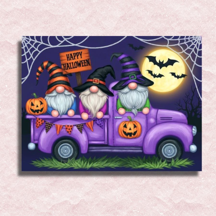 Halloween Truck Canvas - Paint by numbers