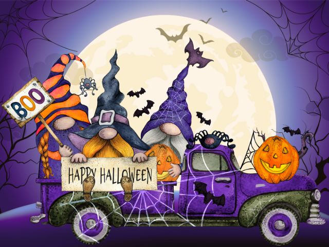 Halloween Truck - Paint by numbers