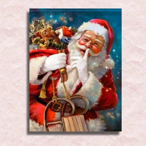 Happy Santa Claus Canvas - Schilderen op nummer winkel