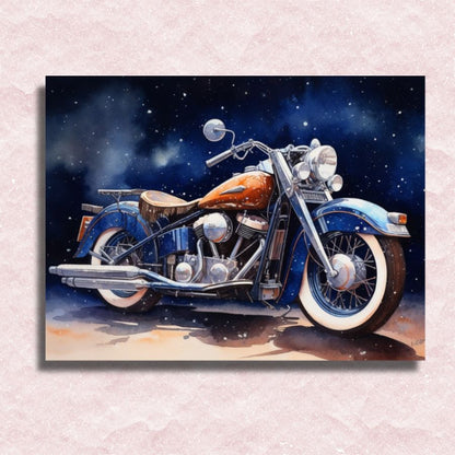 Harley Davidson in Colors Canvas - Painting by numbers shop