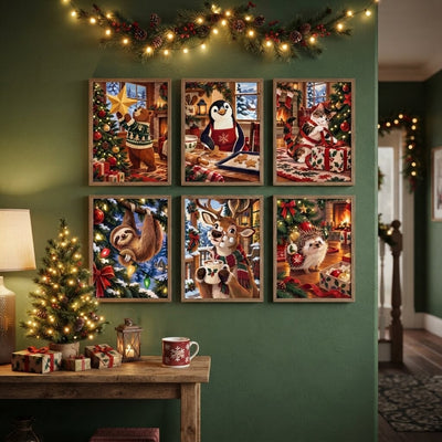 Holiday Helpers - Lifestyle mini paint by numbers