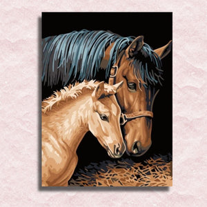 Horse and Foal Canvas - Painting by numbers shop
