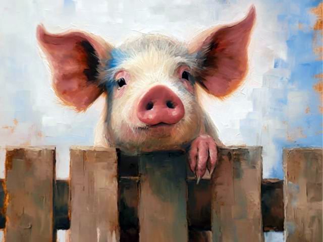 I am a Cute Pig - Painting by numbers shop