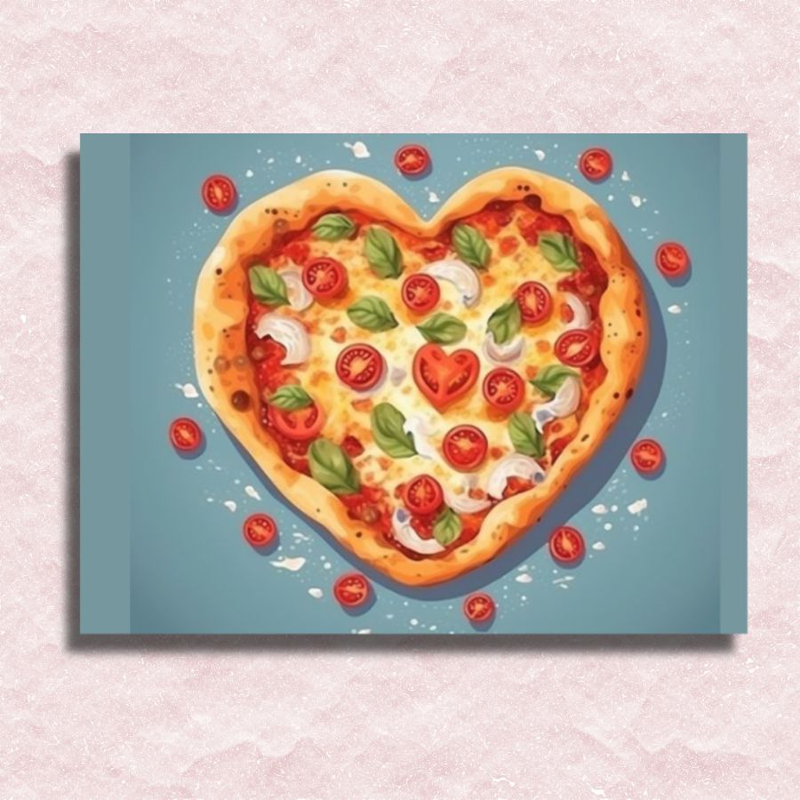 I Love Pizza Canvas - Painting by numbers shop