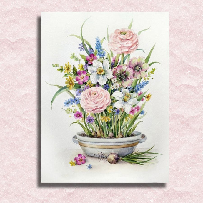 I Love Those Flowers Canvas - Painting by numbers shop