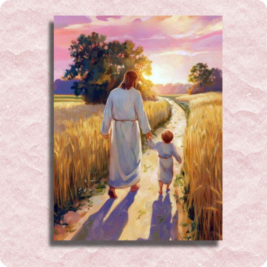 In His Safe Hands Canvas - Paint by numbers