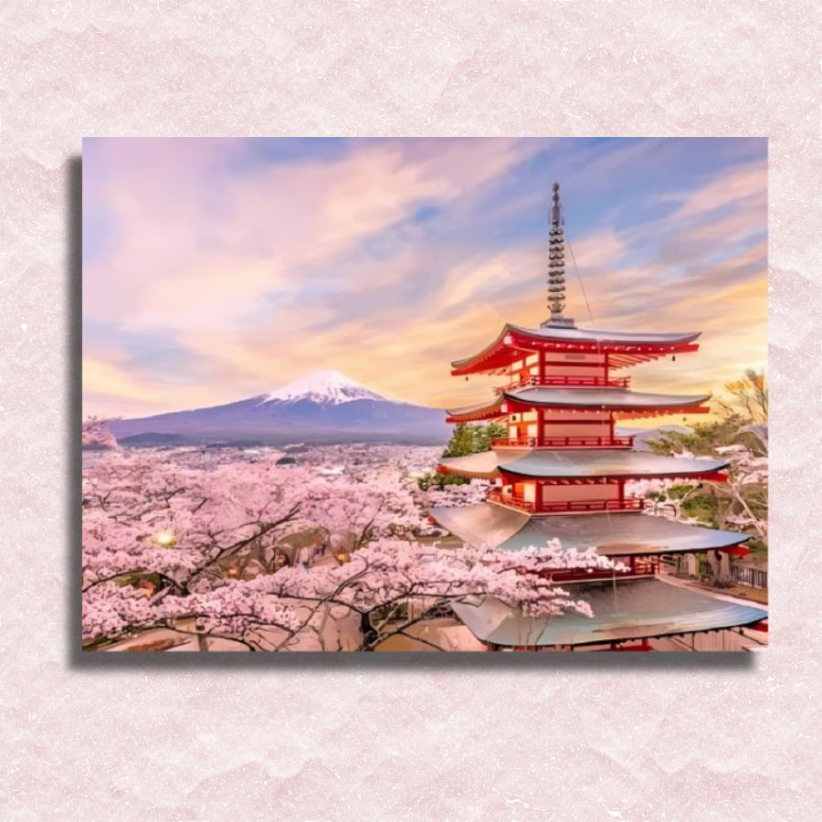 Japan Temple Canvas - Painting by numbers shop