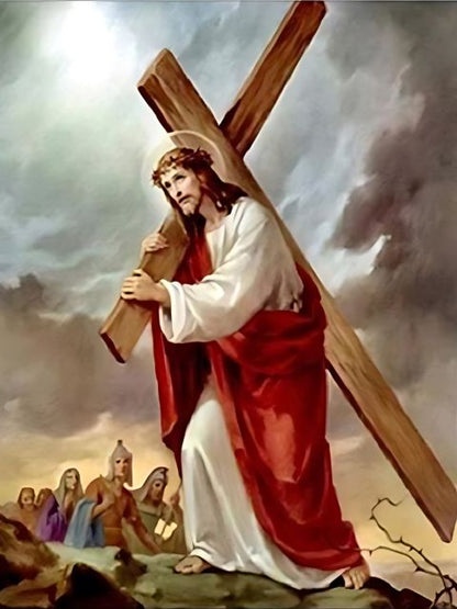 Jezus draagt ​​kruis - Schilderen op nummer winkel