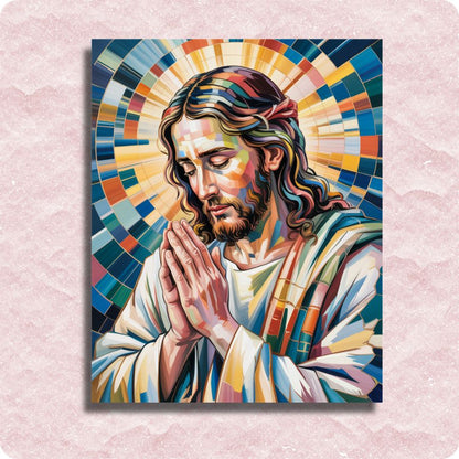 Jesus Christ Abstract - Paint by numbers