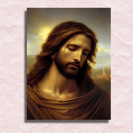 Jesus in Prayer Canvas - Painting by numbers shop