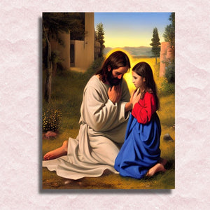 Leinwand „Jesus ist Liebe“ – Malen-nach-Zahlen-Shop