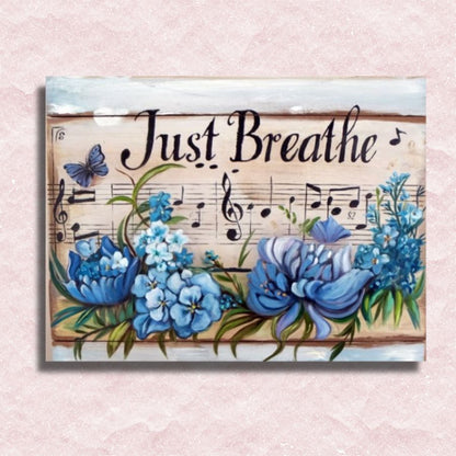 Just Breathe Canvas - Paint by numbers