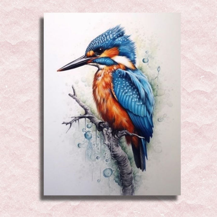 Kingfisher Canvas - Painting by numbers shop