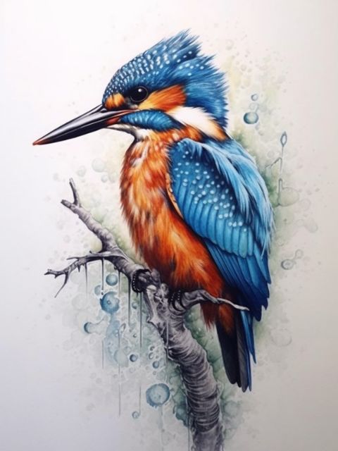 Kingfisher - Painting by numbers shop