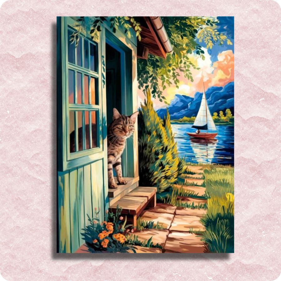 Lakeside Watcher Canvas- Paint by numbers