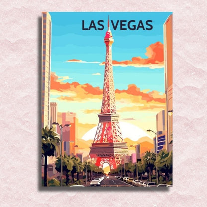 Las Vegas Poster Canvas - Paint by numbers