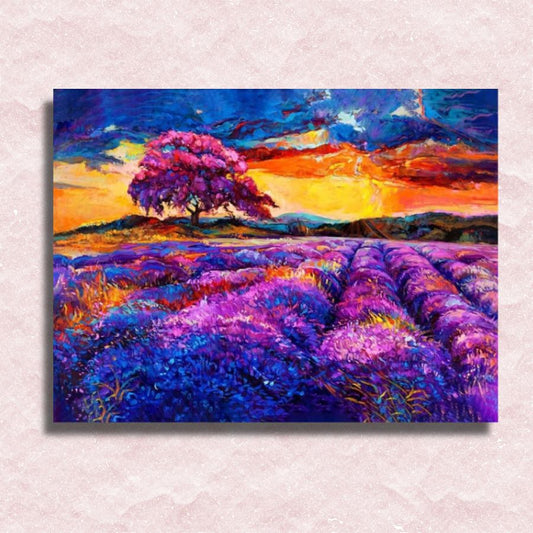 Lavender Sunset Canvas - Paint by numbers