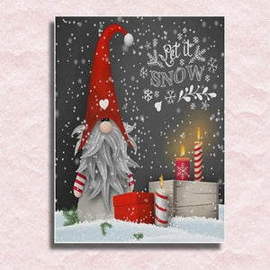 Let it Snow Dwarf Canvas - Painting by numbers shop