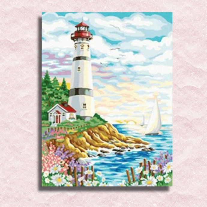 Lighthouse and Sea Canvas - Painting by numbers shop