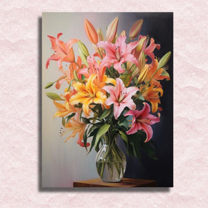 Lilies Canvas - Painting by numbers shop