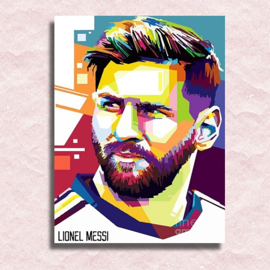 Lionel Messi Leinwand – Malen-nach-Zahlen-Shop