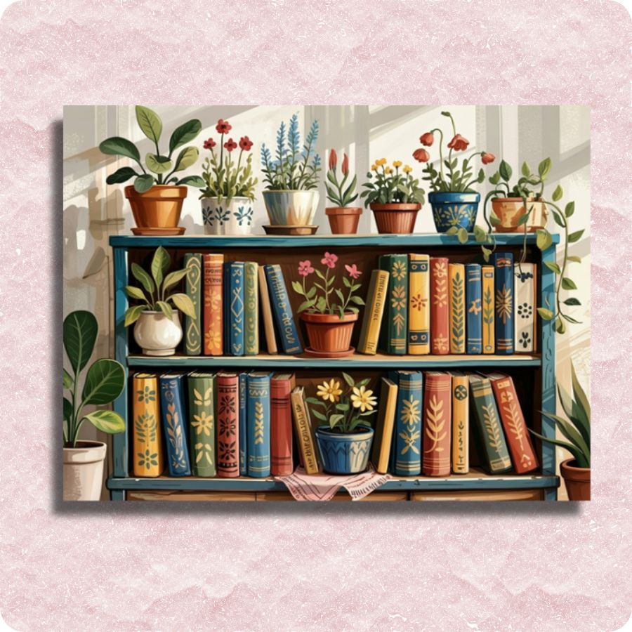 Literary Garden Canvas - Paint by numbers