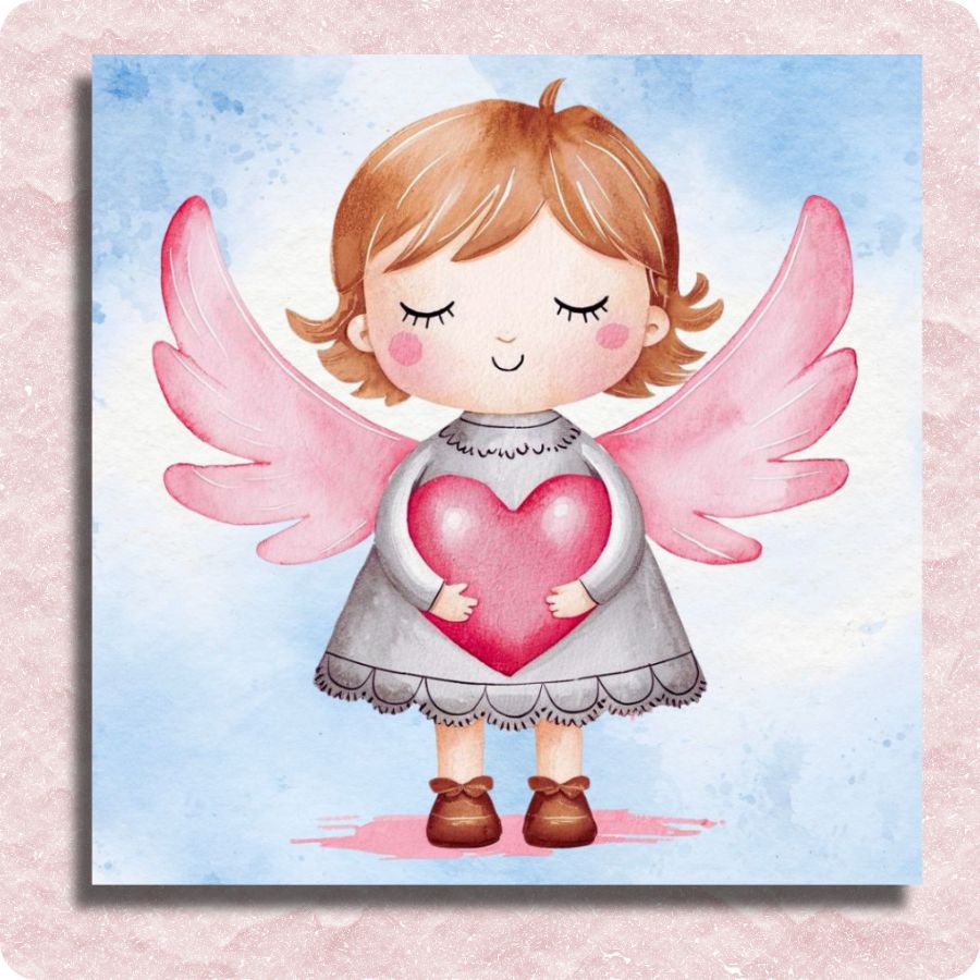 Little Love Angel Canvas - Paint by numbers