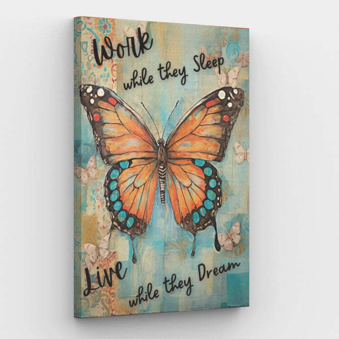 Live Like They Dream Canvas - Painting by numbers shop