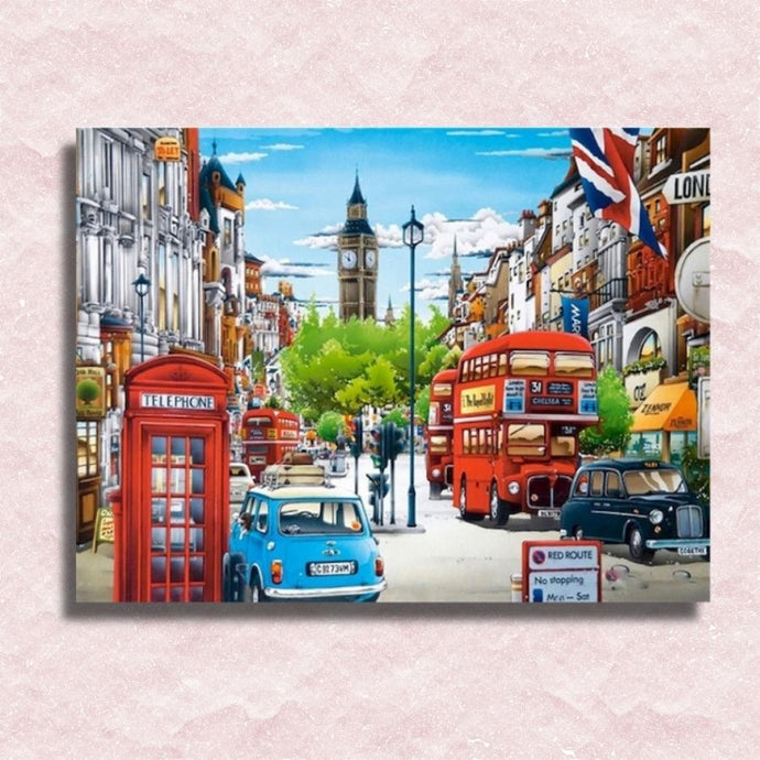 London Street Canvas - Painting by numbers shop