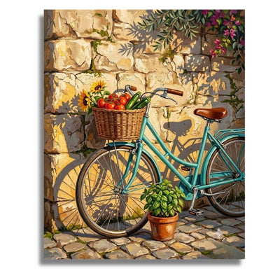 Mediterranean Bicycle - Paint by numbers