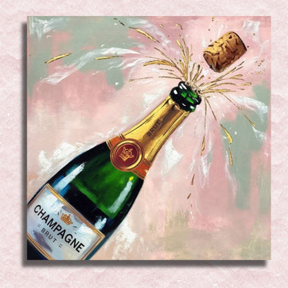 Mini Champagne Spark Canvas - Paint by numbers