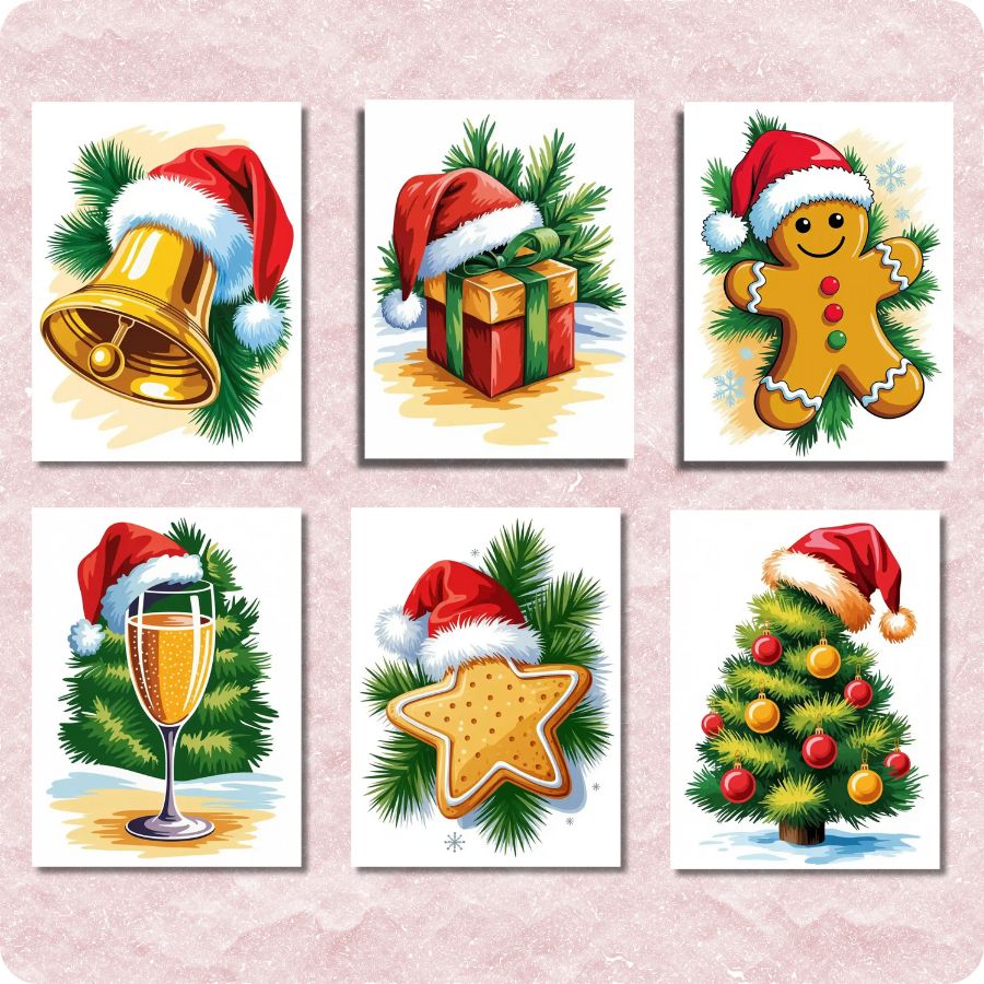 Mini Christmas Magic 6 Pack Paint by Numbers