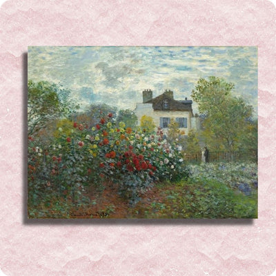 Claude Monet - A Corner of the Garden with Dahlias - Paint by numbers
