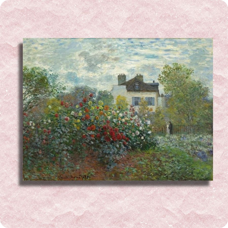 Claude Monet - A Corner of the Garden with Dahlias - Paint by numbers