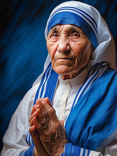 Mother Teresa - Painting by numbers shop